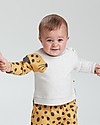 The Bonnie Mob Felpa con Orecchie 3D Mustique - Leopardo Senape (9-18 mesi) - 100% cotone bio Felpe