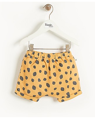 The Bonnie Mob Pantaloncini a Palloncino Copripannolino Maldives - Leopardo Senape - 100% cotone bio Pantaloni Corti