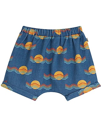 The Bonnie Mob Pantalone a Palloncino Copripannolino Coachella - Tramonto - 100% Cotone bio Pantaloni Corti