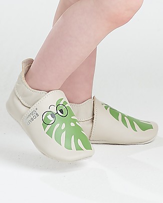The Bonnie Mob Scarpina Soft Sole Edizione limitata - Foglia Panna Soft Sole Bobux