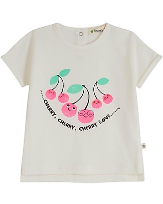 The Bonnie Mob T-shirt Kid Plaza - Ciliegie - Cotone Bio Elasticizzato T-shirt