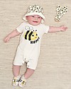 The Bonnie Mob Tutina Maniche Corte Bari - Bee Happy - Cotone bio elasticizzato Tutine Corte