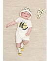 The Bonnie Mob Tutina Maniche Corte Bari - Bee Happy - Cotone bio elasticizzato Tutine Corte