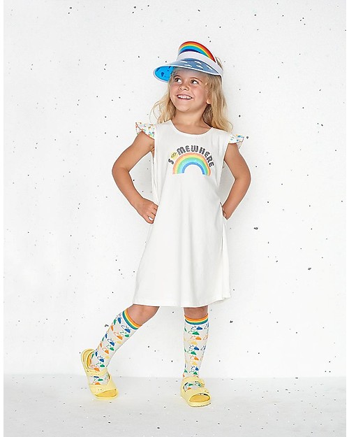 The Bonnie Mob Vestito con Balze Delaunay, Somewhere (2-5 anni) - Cotone bio Vestiti_