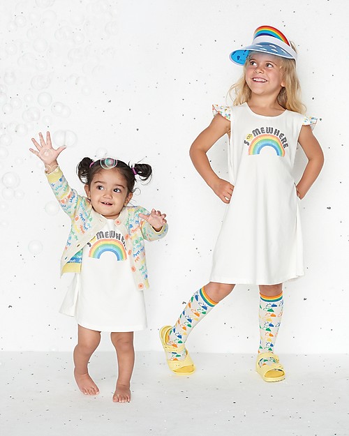 The Bonnie Mob Vestito con Balze Delaunay, Somewhere (2-5 anni) - Cotone bio Vestiti_