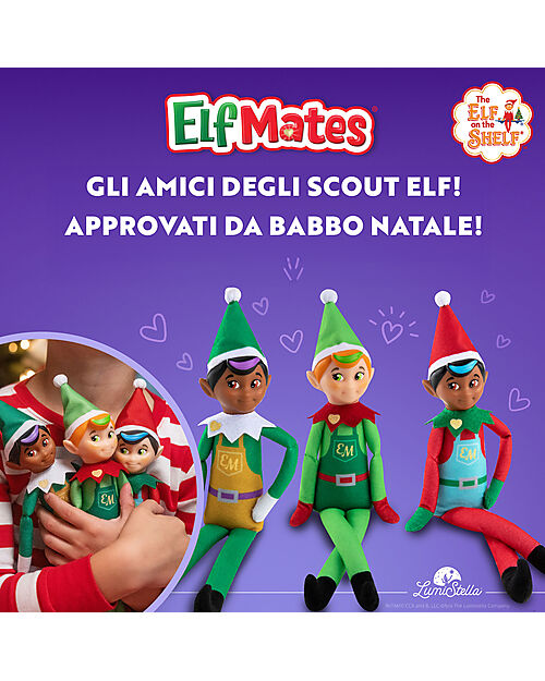 The Elf on The Shelf Elfo Rosso - Elf Mates Pupazzi