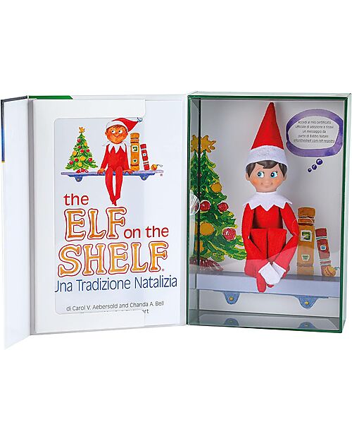 The Elf on The Shelf Kit Elf - Con Libro, Certificato di Adozione e Scatola dei Ricordi Pupazzi