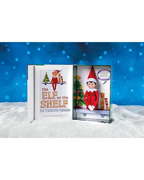 The Elf on The Shelf Kit Elf - Con Libro, Certificato di Adozione e Scatola dei Ricordi Pupazzi