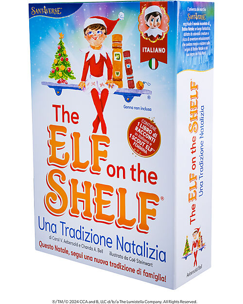 The Elf on The Shelf Kit Elfa - Con Libro, Certificato di Adozione e Scatola dei Ricordi Pupazzi