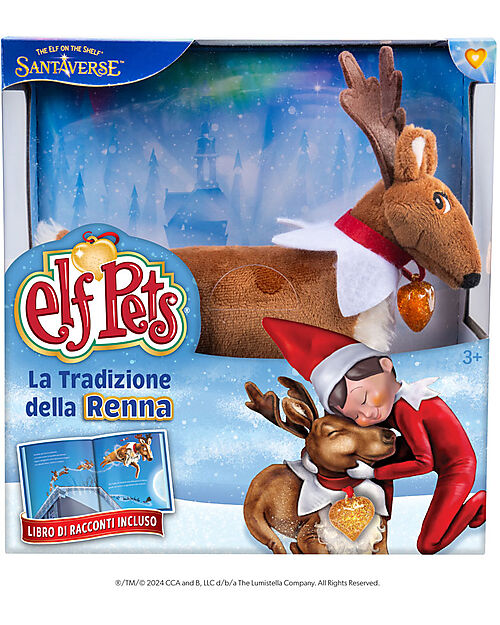 The Elf on The Shelf Kit La Tradizione della Renna - Peluche + Libro Pupazzi