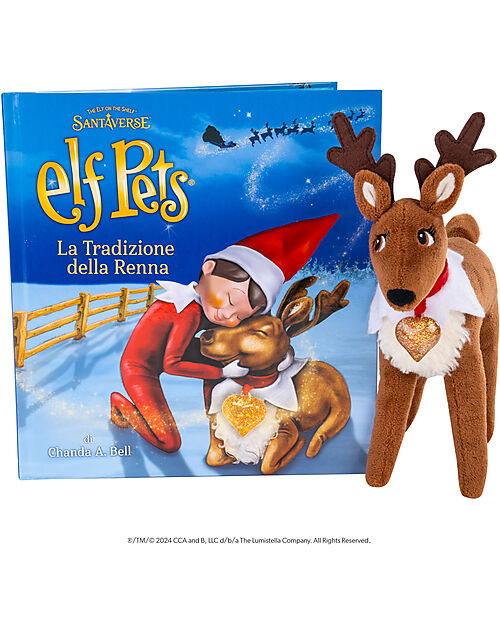 The Elf on The Shelf Kit La Tradizione della Renna - Peluche + Libro Pupazzi