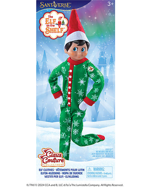 The Elf on The Shelf Pigiama Verde - Accessorio per Elf Pupazzi