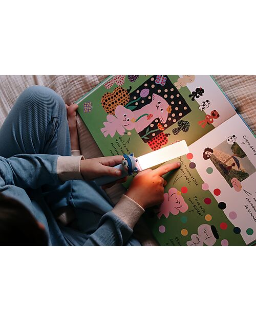 The Zoofamily Lampada Portatile 3-in-1 Zoo Light - Procione - con Modalità Sleep, Walk e Read Lampade da Notte