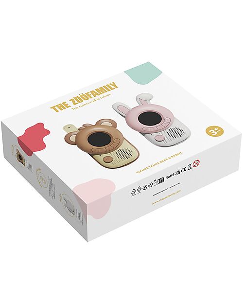 The Zoofamily Walkie Talkie Zoo - Coniglio/Orso - dai 3 Anni Macchine Fotografiche