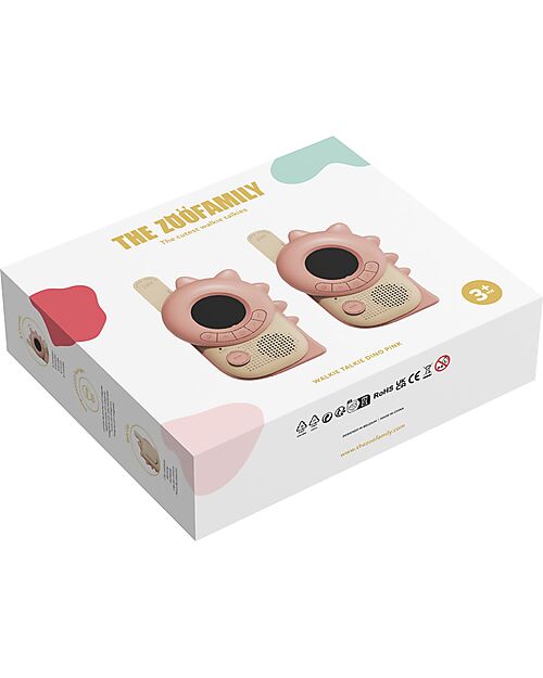 The Zoofamily Walkie Talkie Zoo - Dinosauro Rosa - dai 3 Anni Macchine Fotografiche