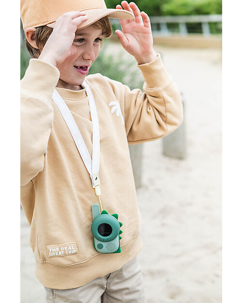 The Zoofamily Walkie Talkie Zoo - Dinosauro Verde - dai 3 Anni Macchine Fotografiche