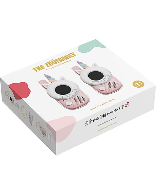 The Zoofamily Walkie Talkie Zoo - Unicorno - dai 3 Anni Macchine Fotografiche