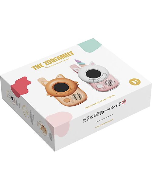 The Zoofamily Walkie Talkie Zoo - Unicorno/Volpe - dai 3 Anni Macchine Fotografiche