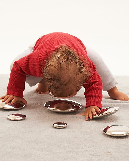 tickit Bottoni Riflettenti Sensoriali - Diametro da 5 a 14 cm - 0+ Giochi Sensoriali_