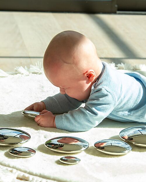 tickit Bottoni Riflettenti Sensoriali - Diametro da 5 a 14 cm - 0+ Giochi Sensoriali_