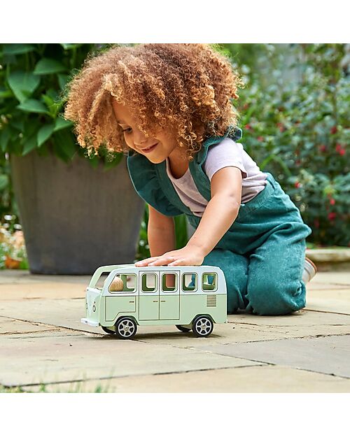 tickit Camper Avventura - Naturale e Verde Chiaro - Legno - da 3 Anni Macchine e Trenini  in Legno