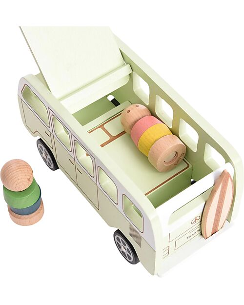 tickit Camper Avventura - Naturale e Verde Chiaro - Legno - da 3 Anni Macchine e Trenini  in Legno
