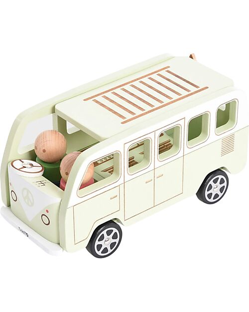 tickit Camper Avventura - Naturale e Verde Chiaro - Legno - da 3 Anni Macchine e Trenini  in Legno