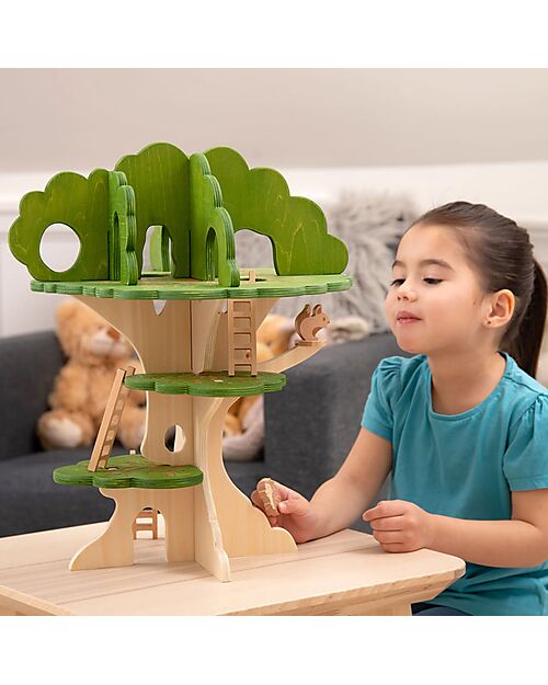 tickit Casa sull'Albero nel Bosco - Woodland Trail - Legno - da 3 Anni Giochi Montessoriani