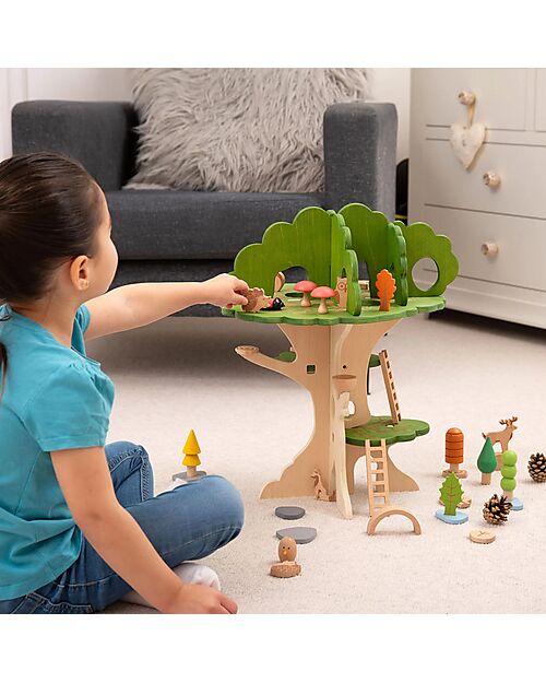 tickit Casa sull'Albero nel Bosco - Woodland Trail - Legno - da 3 Anni Giochi Montessoriani