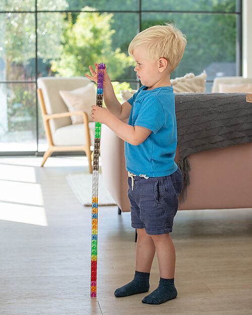 tickit Cubi Collegabili Traslucidi - 10 Colori Diversi - da 3 Anni - Per Lavagna Luminosa Giochi Sensoriali_