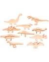 tickit Dinosauri in Legno - 10 Pezzi - Gioco Sostenibile Animali in Legno