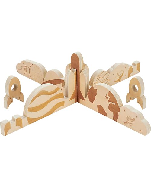 tickit Divisori per la Scoperta dello Spazio - Naturale - Betulla - da 3 Anni Giochi Sensoriali_