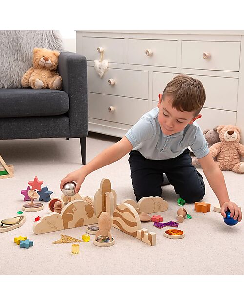 tickit Divisori per la Scoperta dello Spazio - Naturale - Betulla - da 3 Anni Giochi Sensoriali_