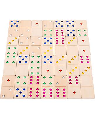 tickit Domino con Gioielli in Legno di Betulla FSC - 28 Pezzi - 11 x 5,5 cm - +2 Anni Giochi da Tavolo