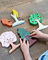 tickit Gioco Educativo Alberi in Legno di Betulla FSC - Impara le Stagioni - 12 Pezzi - 10m+ Incastri in Legno