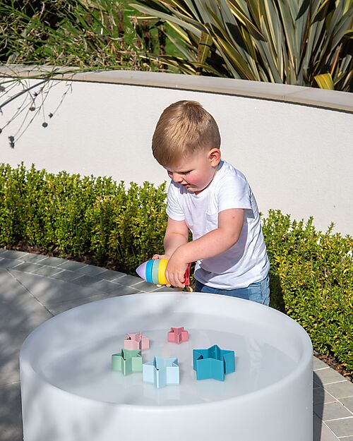 tickit Gioco Sensoriale Impilabile Razzo - Arcobaleno - Silicone Alimentare Giochi per Neonati_