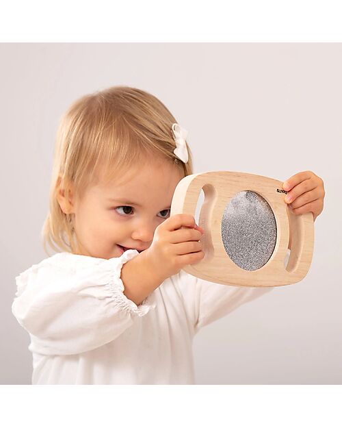 tickit Gioco Sensoriale in Legno - con Pannello Glitterato - Argento - da 12 Mesi Giochi Sensoriali_