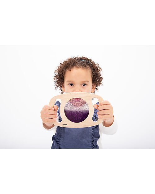 tickit Gioco Sensoriale in Legno - con Pannello Glitterato - Viola - da 12 Mesi Giochi Sensoriali_