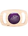 tickit Gioco Sensoriale in Legno di Gomma FSC - Easy Hold - con Pannello Glitterato - Viola - 12m+ Giochi Sensoriali_