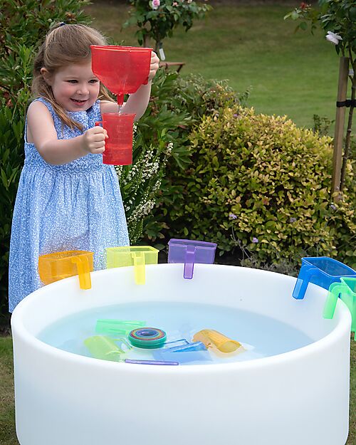 tickit Imbuti Traslucidi - Arcobaleno - 6 Pezzi - 13 x 13 x 10 cm - 18m+ Giochi da Esterno_