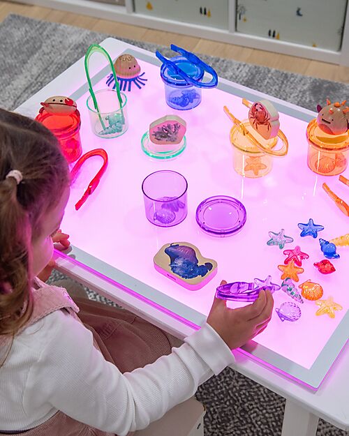 tickit Lavagna Luminosa LED - Cambia Colore - Formato A2 - 63,5 x 46 cm - Stimola il Divertimento e la Conoscenza Sensoriale Giochi Sensoriali_