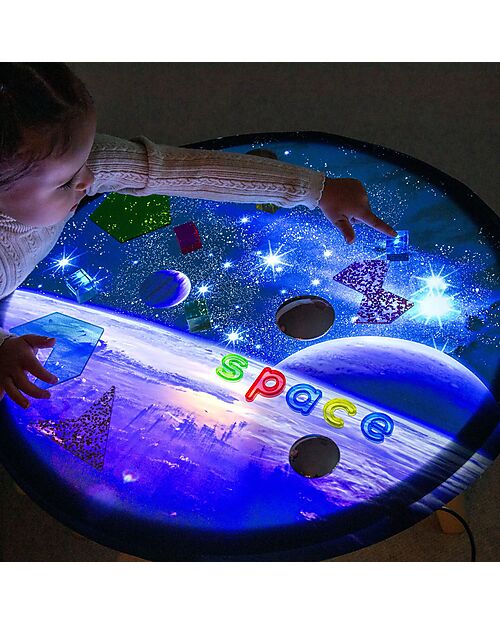 tickit Lavagna Luminosa LED - Diametro 60 cm - Stimola il Divertimento e la Conoscenza Sensoriale Lavagnette