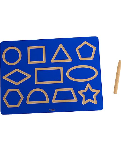 tickit Lavagna per Tracciare - Forme Geometriche - Matita Inclusa - 30 x 22,5 cm - +3 Anni Giochi STEM