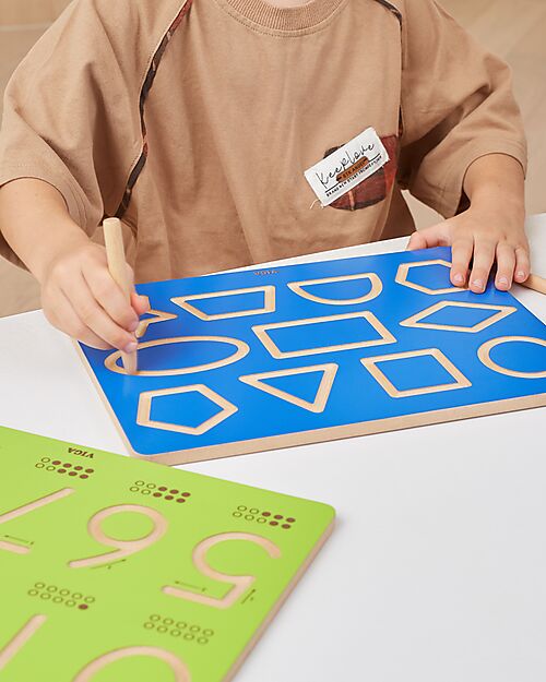 tickit Lavagna per Tracciare - Forme Geometriche - Matita Inclusa - 30 x 22,5 cm - +3 Anni Giochi STEM