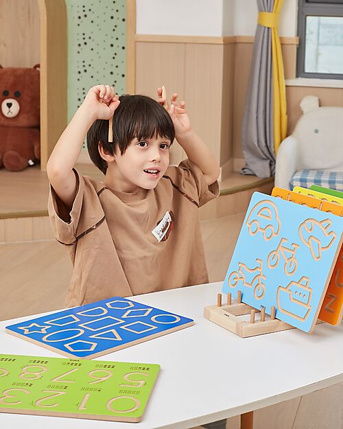 tickit Lavagna per Tracciare - Forme Geometriche - Matita Inclusa - 30 x 22,5 cm - +3 Anni Giochi STEM