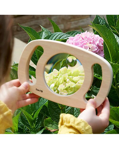 tickit Lente d'Ingrandimento - Easy Hold Magnifier - in Legno - da 12 Mesi Giochi da Esterno_