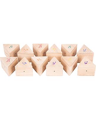 tickit Prismi Sonori - 12 Pezzi - in Legno - 5 x 6 cm - 18m+ Strumenti Musicali