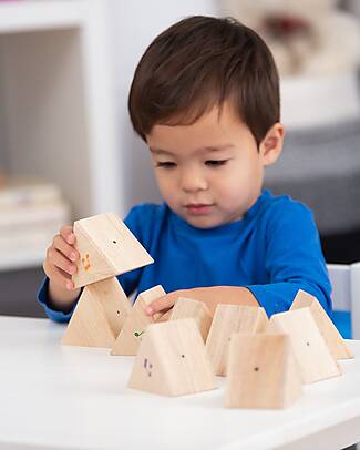 tickit Prismi Sonori - 12 Pezzi - in Legno - 5 x 6 cm - 18m+ Strumenti Musicali