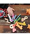 tickit Set 11 Chiavi - Arcobaleno - Legno di Faggio Massiccio - da 10 Mesi Giochi Sensoriali_