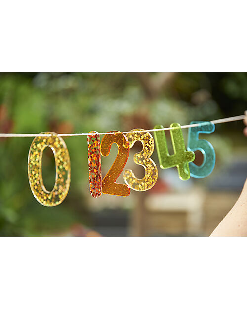 tickit Set 14 Numeri Glitterati per Lavagna Luminosa - Divertimento e Conoscenza Sensoriale Giochi Sensoriali_